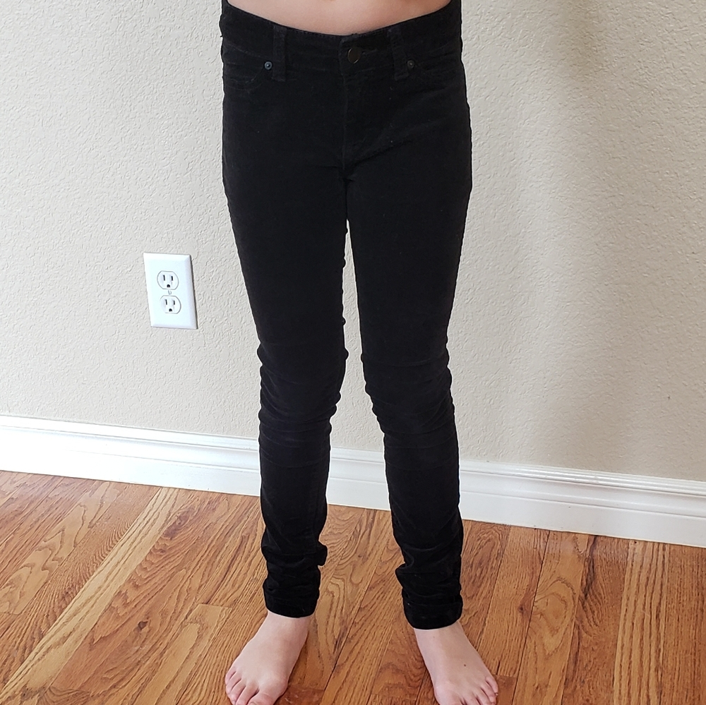 Joe's Girls Black Velvet Jean's Size 12